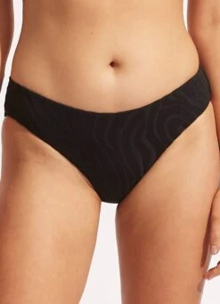 Second Wave Retro Pant - Black -Fashion Swimwear Store 40633 968 Black 2