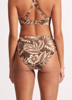 Island In The Sun High Waist Wrap Front Pant - Tiramisu -Fashion Swimwear Store 40643 946 Tiramisu 5