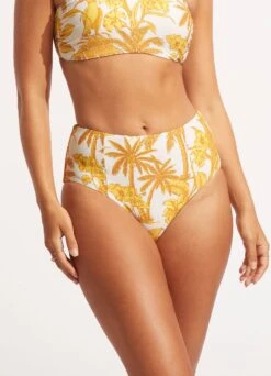 Castaway High Waisted Pant - Tuscan Sunset -Fashion Swimwear Store 40646 980 TuscanSuns 3
