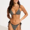 Mesh Effect Tie Side Rio Bikini Bottom - Black -Fashion Swimwear Store 40651 102 Black 3