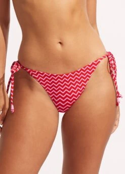 Sienna Tie Side Rio Pant - Chilli Red -Fashion Swimwear Store 40651 976 Chilli 20Red 3