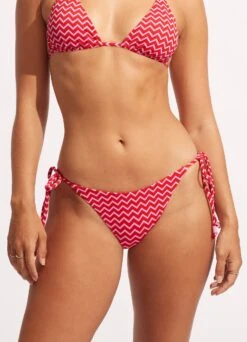 Sienna Tie Side Rio Pant - Chilli Red -Fashion Swimwear Store 40651 976 Chilli 20Red 4