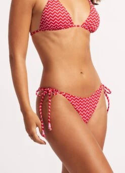 Sienna Tie Side Rio Pant - Chilli Red -Fashion Swimwear Store 40651 976 Chilli 20Red 5