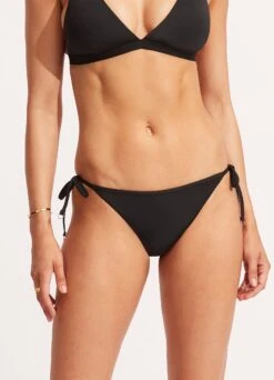Seafolly Collective Hipster Tie Side - Black -Fashion Swimwear Store 40659 942 Black 3