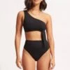 Seafolly Collective High Cut Rio - Black -Fashion Swimwear Store 40665 942 Black 2