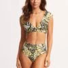 Take Flight High Waisted Pant - Wild Lime -Fashion Swimwear Store 40673 914 Wild 20Lime 3