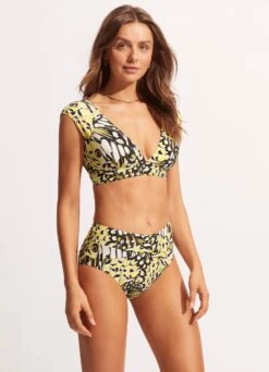 Take Flight High Waisted Pant - Wild Lime -Fashion Swimwear Store 40673 914 Wild 20Lime 5