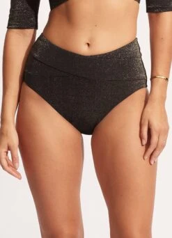 Poolside High Waist Pant - Sepia -Fashion Swimwear Store 40673 959 Sepia 3