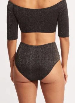 Poolside High Waist Pant - Sepia -Fashion Swimwear Store 40673 959 Sepia 6