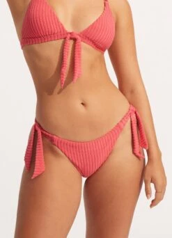 Havana Hipster Tie Side - Sun Kissed Coral -Fashion Swimwear Store 40678 815 SunKisdCrl 4