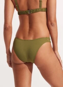 Seafolly Collective Gathered Tab Pant - Avocado -Fashion Swimwear Store 40691 942 Avocado 5