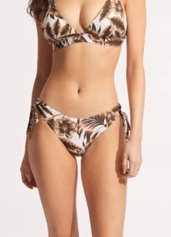 Island In The Sun Loop Tie Side Pant - Ecru -Fashion Swimwear Store 40692 946 Ecru 3