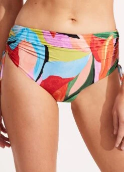 Tropfest Drawstring Hipster - Aquamarine -Fashion Swimwear Store 40694 978 Aquamarine 3