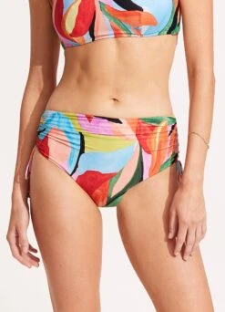 Tropfest Drawstring Hipster - Aquamarine -Fashion Swimwear Store 40694 978 Aquamarine 4