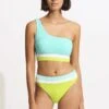 Slice Of Splice High Waisted Bikini Bottom - Lime Burst -Fashion Swimwear Store 40697 990 LimeBurst 3