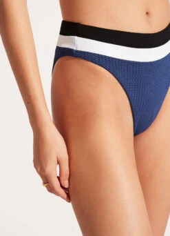 Slice Of Splice High Waisted Bikini Bottom - Ultramarine -Fashion Swimwear Store 40697 990 Ultramarin 7