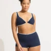 Beach Bound Boyleg Bikini Bottom - True Navy -Fashion Swimwear Store 40724 072 True 20Navy 2