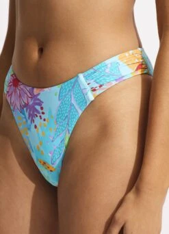 Under The Sea High Leg Bikini Bottom - Blue Mist -Fashion Swimwear Store 40726 061 Blue 20Mist 7