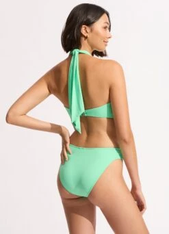 Seafolly Collective High Leg Ruched Side Bikini Bottom - Mint -Fashion Swimwear Store 40726 942 Mint 6
