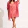 Amnesia Kaftan - Sun Kissed Coral -Fashion Swimwear Store 52162 SunKisdCrl 3