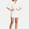 Crinkle Cotton Cover Up - White -Fashion Swimwear Store 53868 CU White 1