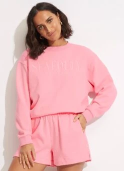 Originals Crew Sweat - Pink -Fashion Swimwear Store 54569 TO Pink 3