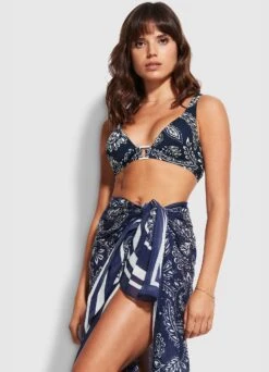 Folklore Pareo - True Navy -Fashion Swimwear Store 54602 SG True 20Navy 2 2def20dc 1988 47fa b597 0f59b5abb759