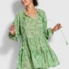 Folklore Tier Dress - Green Tea -Fashion Swimwear Store 54603 DR Green 20Tea 1