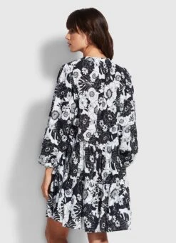 Summer Of Love Tiered Dress - Black 10 Summer Of Love Tiered Dress - Black -Fashion Swimwear Store 54613 DR Black 4