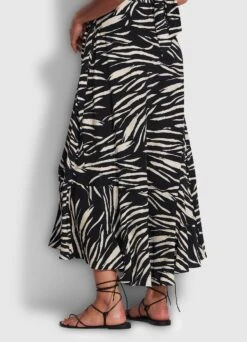 Skin Deep Wrap Skirt - Black -Fashion Swimwear Store 54631 SK Black 5