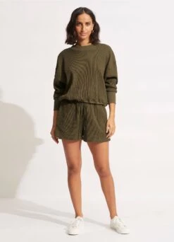 Waffle Beach Short - Moss