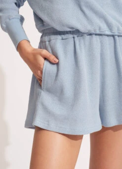 Waffle Beach Short - Powder Blue -Fashion Swimwear Store 54691 SH PowderBlue 7