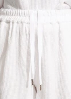 Waffle Beach Short - White -Fashion Swimwear Store 54691 SH White 5