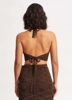 Daybreak Knit Top - Chocolate -Fashion Swimwear Store 54696 KN Chocolate 5