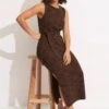 Daybreak Knit Dress - Chocolate -Fashion Swimwear Store 54698 KN Chocolate 1