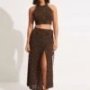 Daybreak Knit Skirt - Chocolate -Fashion Swimwear Store 54699 KN Chocolate 1