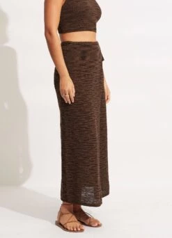 Daybreak Knit Skirt - Chocolate -Fashion Swimwear Store 54699 KN Chocolate 4