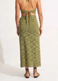 Daybreak Knit Skirt - Olive -Fashion Swimwear Store 54699 KN Olive 5