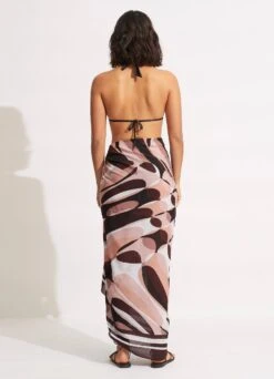 Poolside Pareo - Sepia -Fashion Swimwear Store 54720 SG Sepia 4
