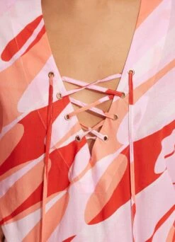 Poolside Maxi Cover Up - Chintz Pink -Fashion Swimwear Store 54724 CU ChintzPin 5