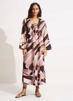 Poolside Maxi Cover Up - Sepia
