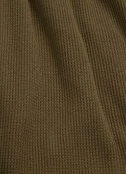 Waffle Sweat Top - Moss -Fashion Swimwear Store 54725 TO Moss 10