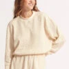 Waffle Sweat Top - Natural -Fashion Swimwear Store 54725 TO Natural 3