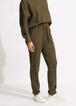 Waffle Pant - Moss -Fashion Swimwear Store 54726 PA Moss 3