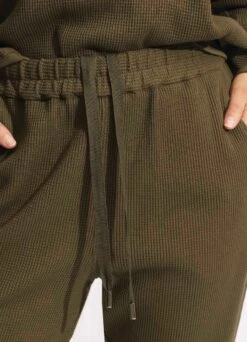 Waffle Pant - Moss -Fashion Swimwear Store 54726 PA Moss 4