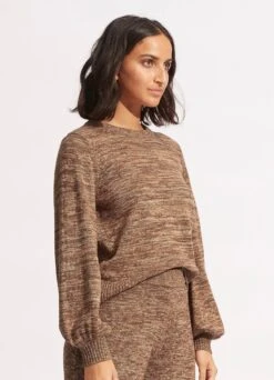 Maple Knit Jumper - Sepia 11 Maple Knit Jumper - Sepia -Fashion Swimwear Store 54727 KN Sepia 4