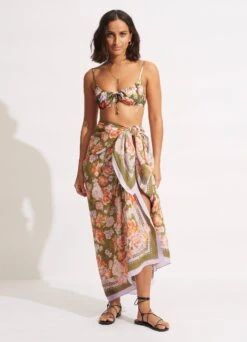 Paradise Garden Pareo - Avocado -Fashion Swimwear Store 54733 SG Avocado 2