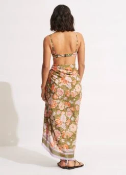 Paradise Garden Pareo - Avocado -Fashion Swimwear Store 54733 SG Avocado 4