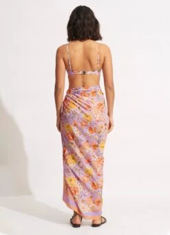 Paradise Garden Pareo - Lilac -Fashion Swimwear Store 54733 SG Lilac 3