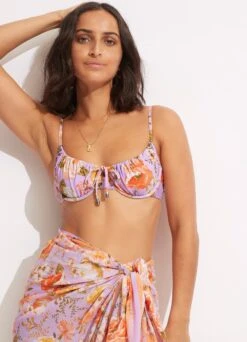 Paradise Garden Pareo - Lilac -Fashion Swimwear Store 54733 SG Lilac 5